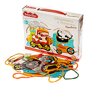 Шнуровки и липучки Паровозик Baby Toys