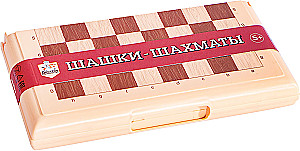 Игра настольная Шашки-Шахматы в пласт.коробке