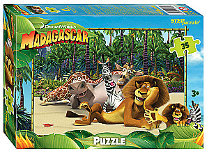 Мозаика puzzle 35 Мадагаскар - 3 (DreamWorks, Мульти)