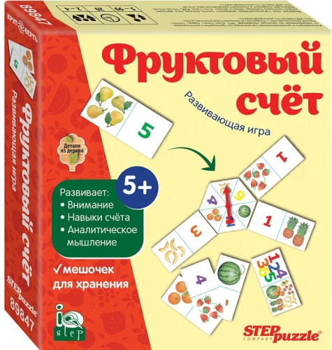 Развивающая игра Фруктовый счет (Крутоверть) (IQ step)