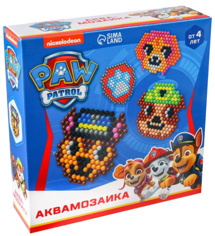 АквамозаикаPaw Patrol Щенячий Патруль, 4 фигурки