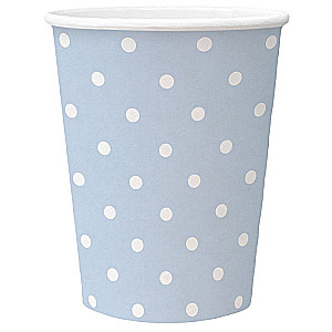 Одноразовый стаканчик Paw Dots Light Blue 250мл