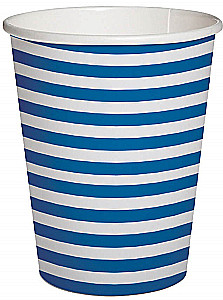 Papira glazite 0,25 L, 8 gab.  Stripes (dark blue)