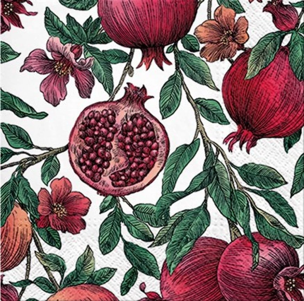 Salvetes 33x33 cm Pomegranate, 20 gab.