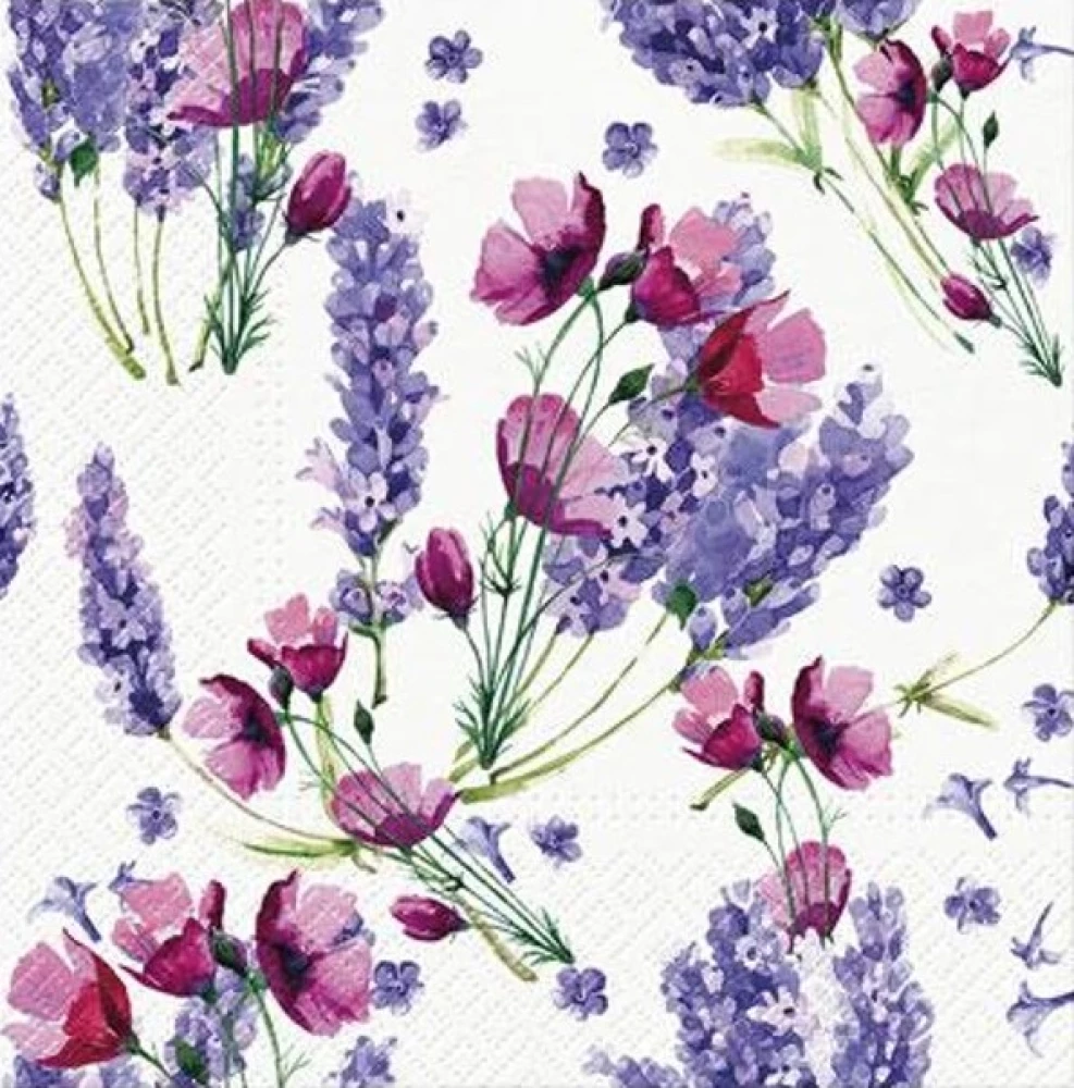 Салфетки Fragrant Lavender, 33x33 см, 20 штук