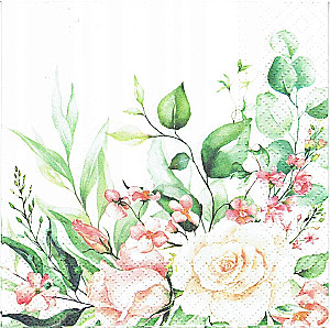 Salvetes 33x33 cm Floral Moments, 20 gab.