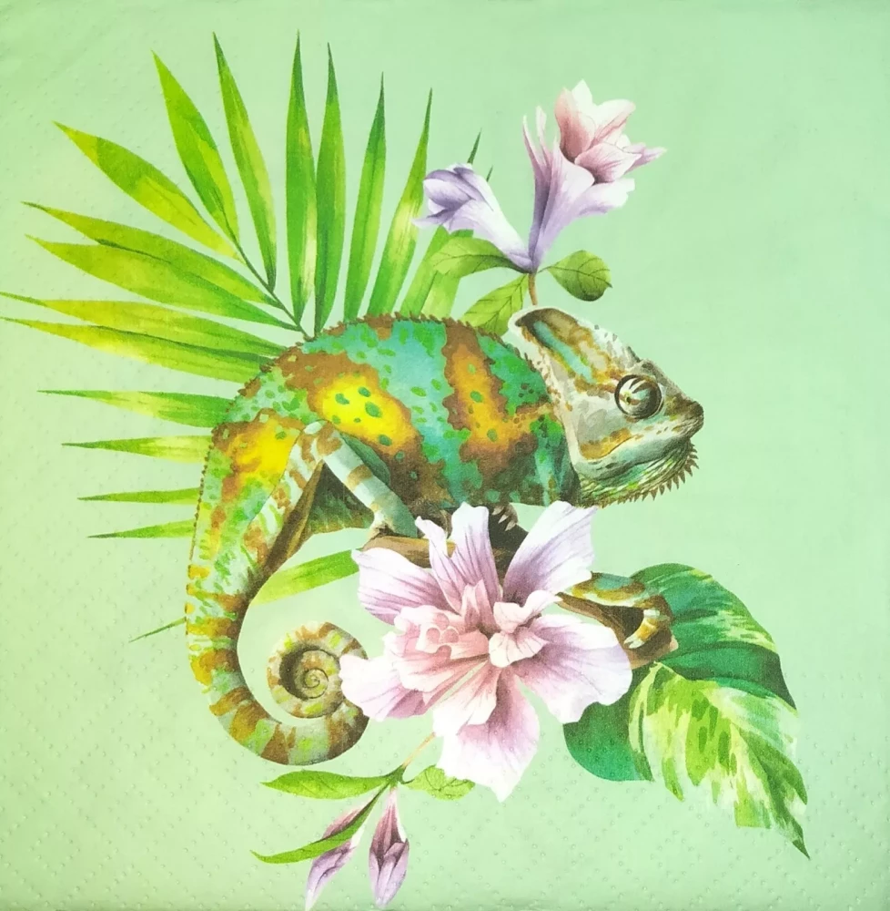 Салфетки Exotic Chameleon, 33x33 см, 20 штук