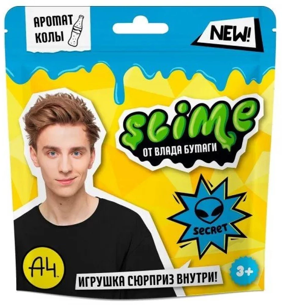 Набор для изготовления слаймов - Slime. Влад А4, синий, 80 г