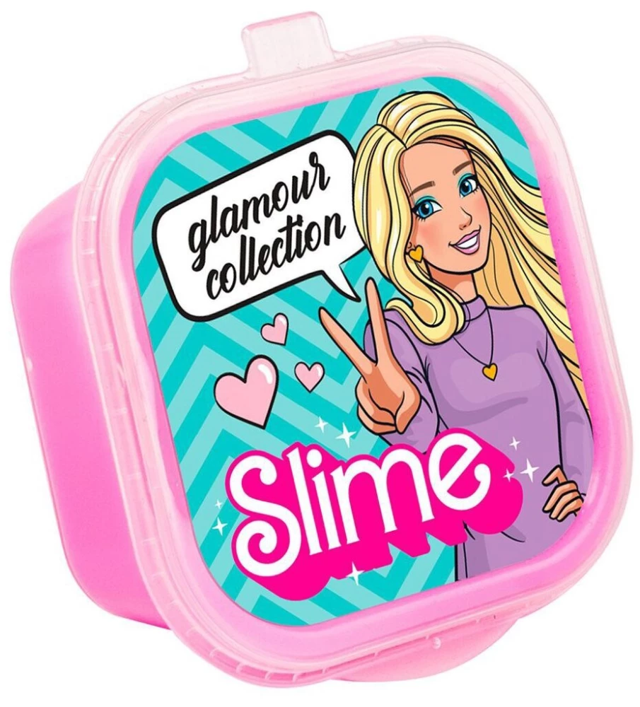 Игрушка для детей старше трех лет модели "Slime" с товарным знаком "Slime", Glamour collection, розовый с шариками 60 г