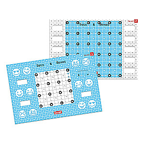 Gra rodzinna na stole - Dots & Boxes (Kropki i kwadraty)