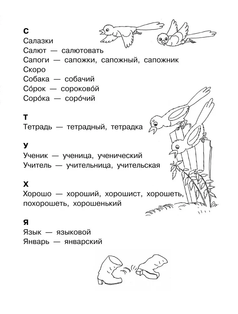 Wszystkie słowa słownikowe. Klasa 1-4