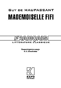 Mademoiselle Fifi / Mademoiselle Fifi (po francusku)