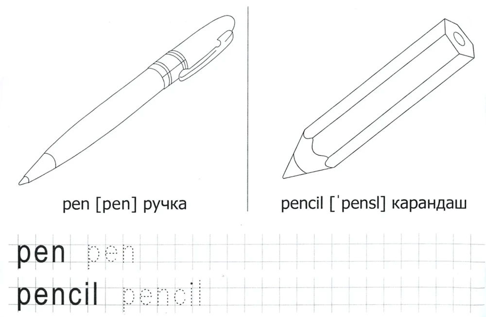 Pisanie. Uczymy się pisać. Pierwsze angielskie słowa