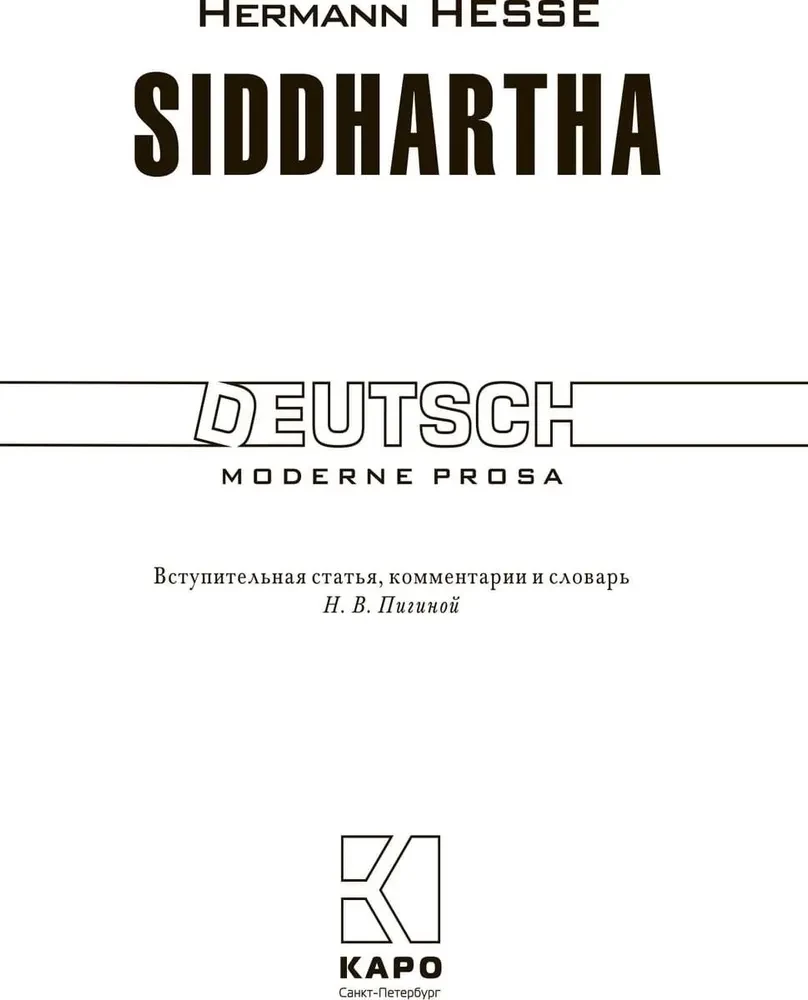 Siddhartha. Książka do czytania w języku niemieckim