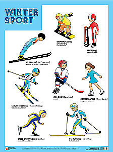 Winter Sport (Zimowe sporty), plakat 45x60