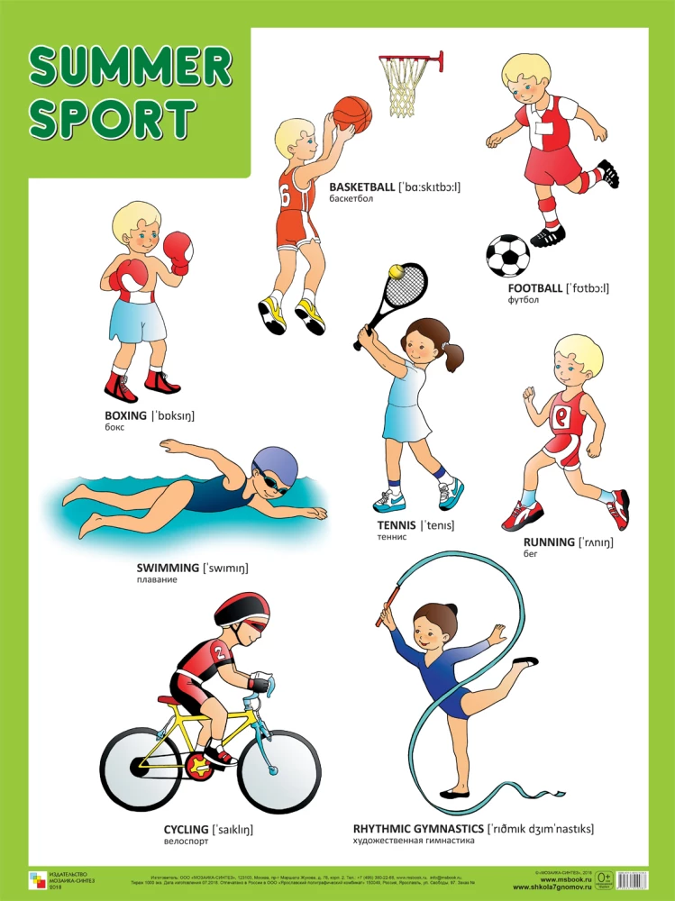 Lato Sport (Letnie sporty), plakat 45x60