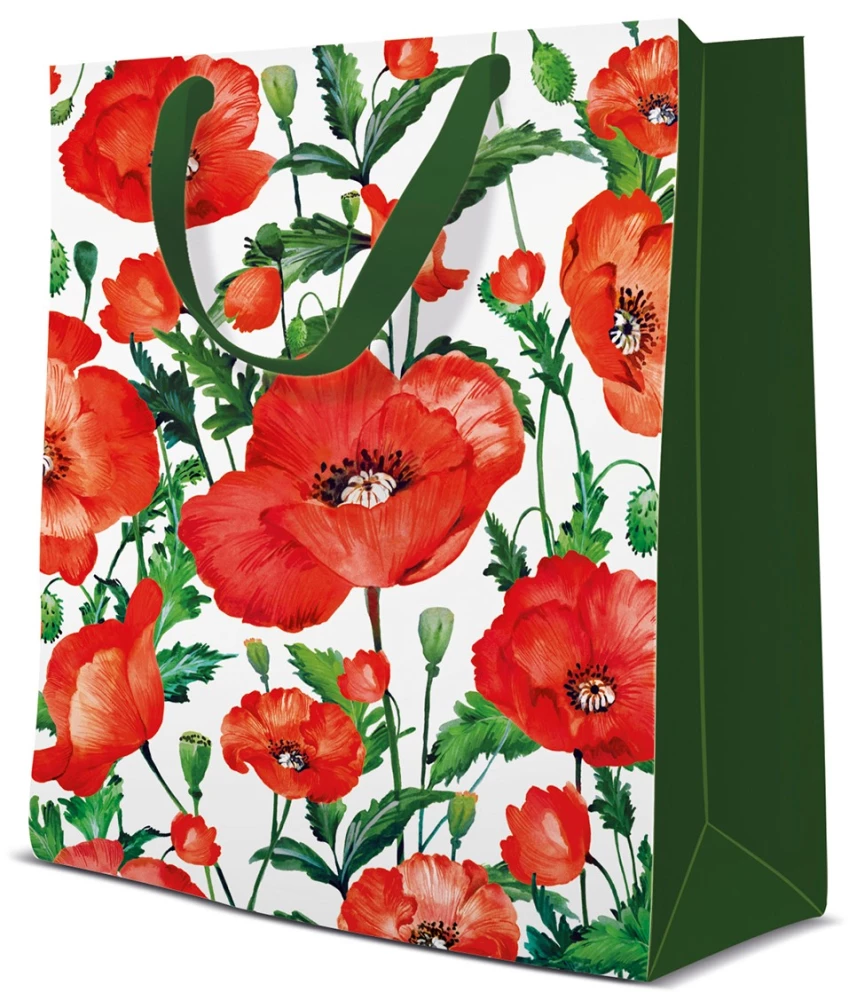 Torba prezentowa - Flanders Poppy (20x25x10)