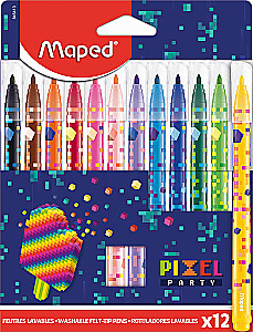 Фломастеры - Maped. Pixel Party, 12 цветов