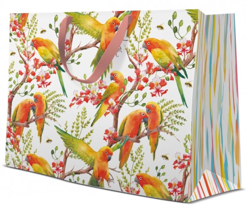 Torba prezentowa - Exotic Bird (33,5x26,5x13)