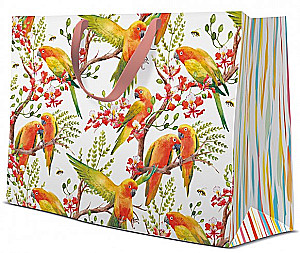 Torba prezentowa - Exotic Bird (33,5x26,5x13)