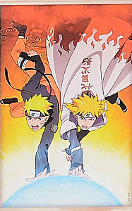 Diamentowy obraz na zawieszeniu - Naruto. Naruto i Minato