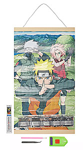 Алмазное панно на подвесе - Naruto. Команда № 7