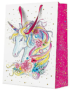 Torba prezentowa - Unicorn Flower Head (30x41x12)