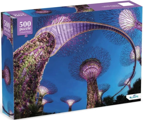 Puzzle 500 elementów - Futurystyczne ogrody Singapuru