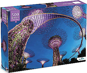 Puzzle 500 elementów - Futurystyczne ogrody Singapuru