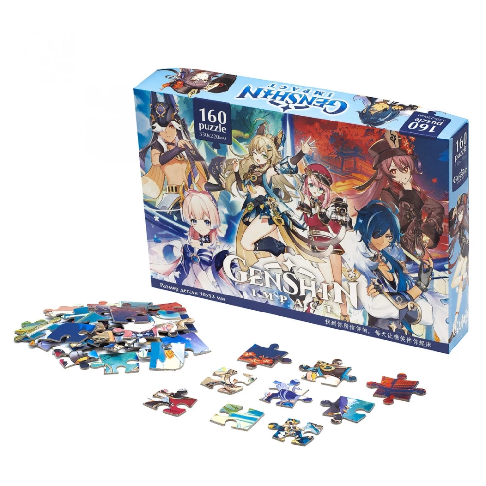 Puzzle-160. Genshin. Ekipa z Teyvat