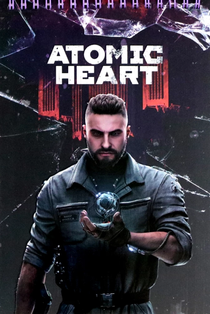 Notes kreatywny z naklejkami Atomic Heart. Major Nierczał, A5