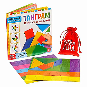 Magnetyczna książka-zabawka - Tangram