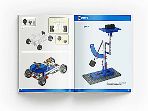 Konstruktor z mechanizmami Z-BOTS. Główne mechanizmy maszyn (686 elementów)