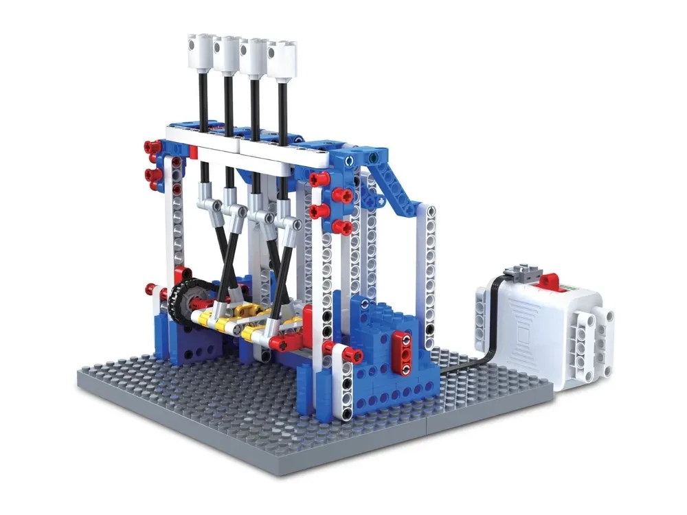 Konstruktor z mechanizmami Z-BOTS. Główne mechanizmy maszyn (686 elementów)