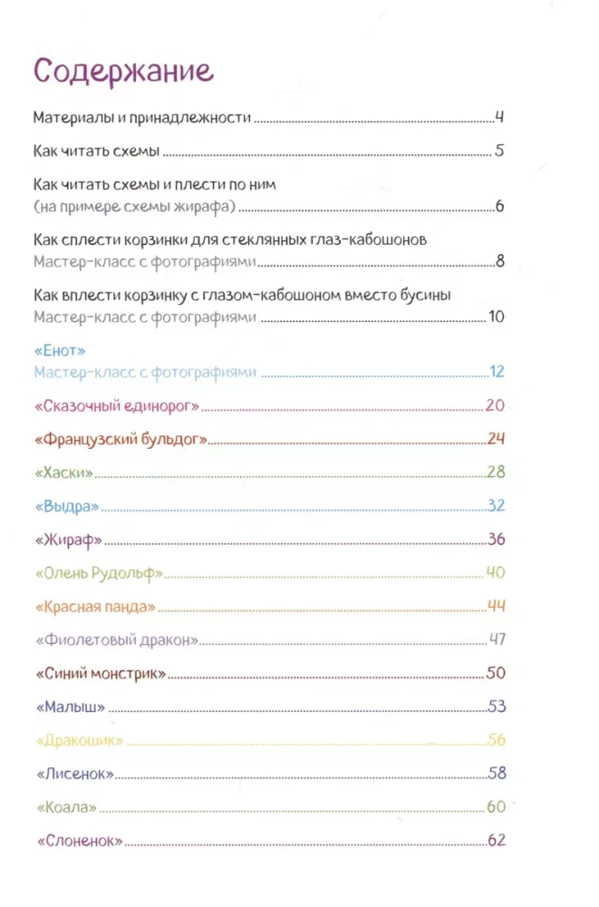 Амигуруми из бисера. 15 объемных фигурок со схемами