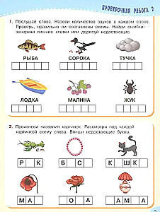 Prace kontrolne dla przedszkolaków. Czytanie i mowa