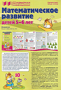 Ширмочки информационные. Математическое развитие детей 5-6 лет