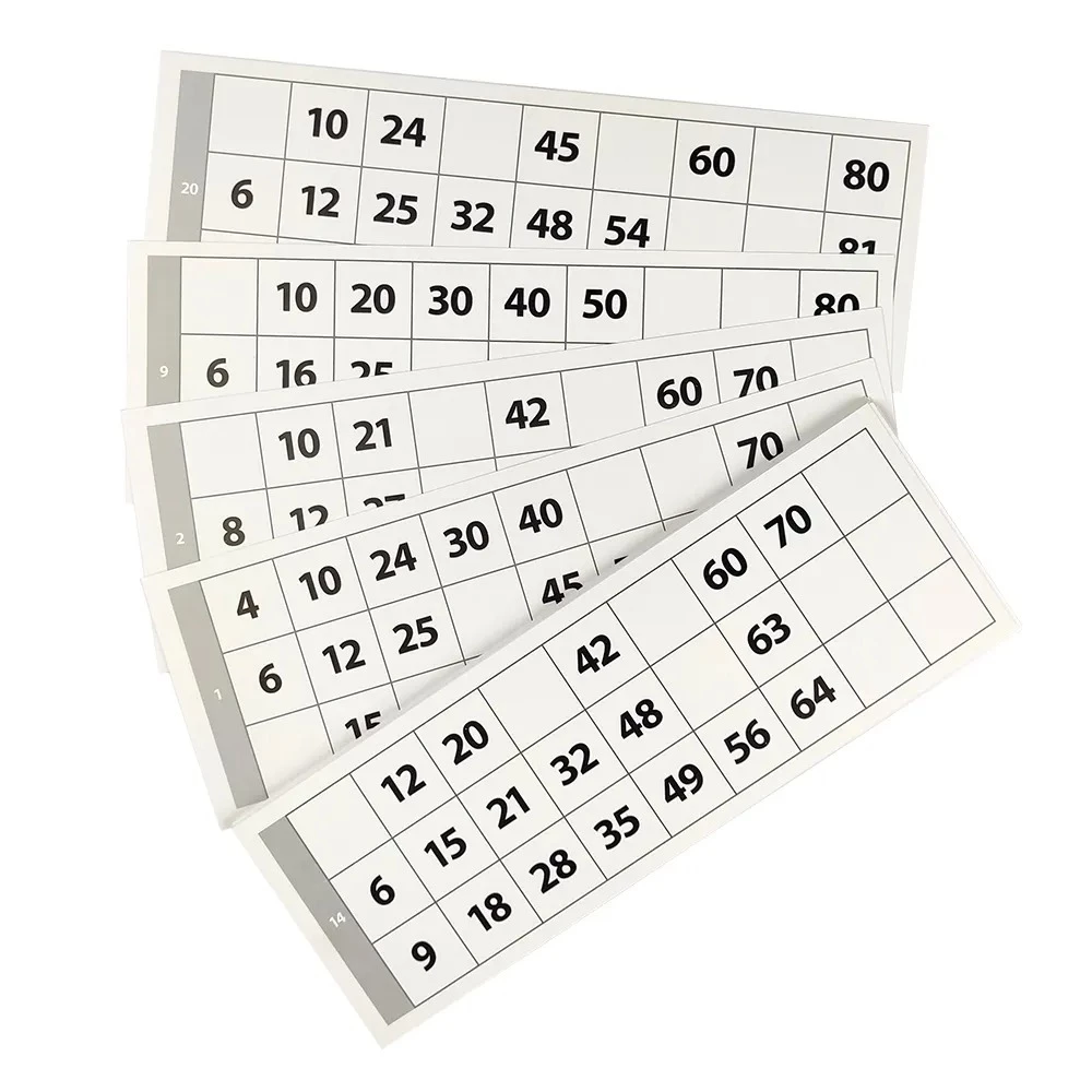 Gra planszowa - Matematyczne loto. Mnożenie