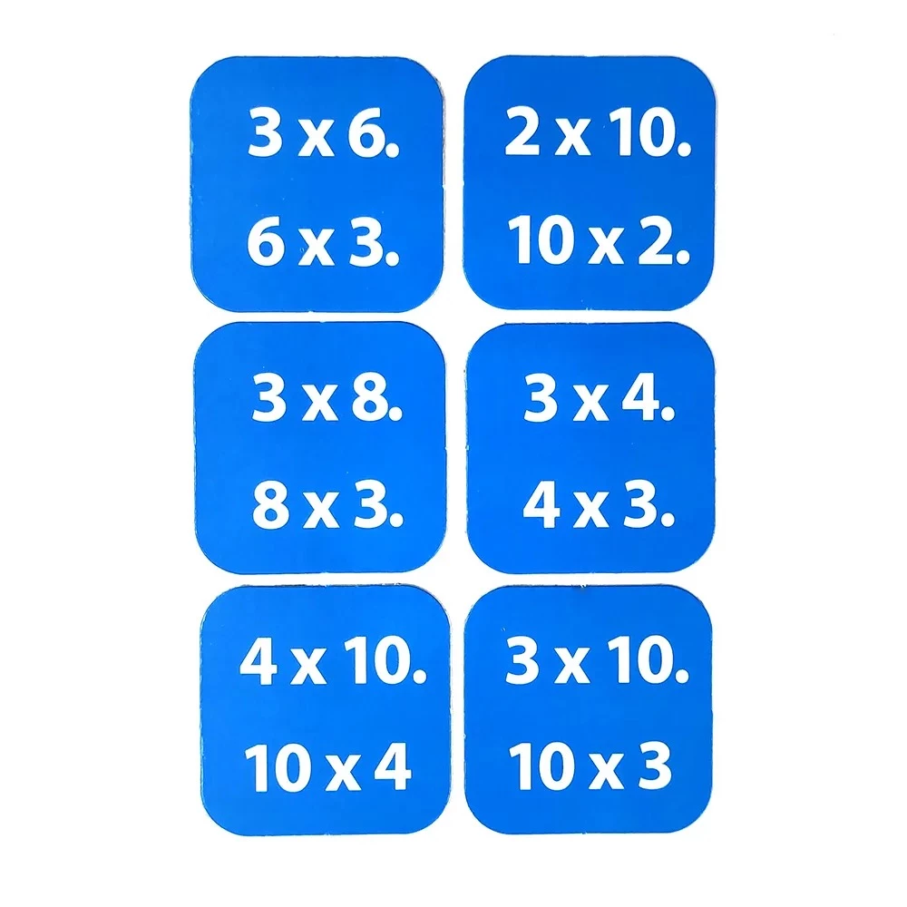 Gra planszowa - Matematyczne loto. Mnożenie