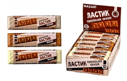 Gumka Chocolate, assorti 3 kolory