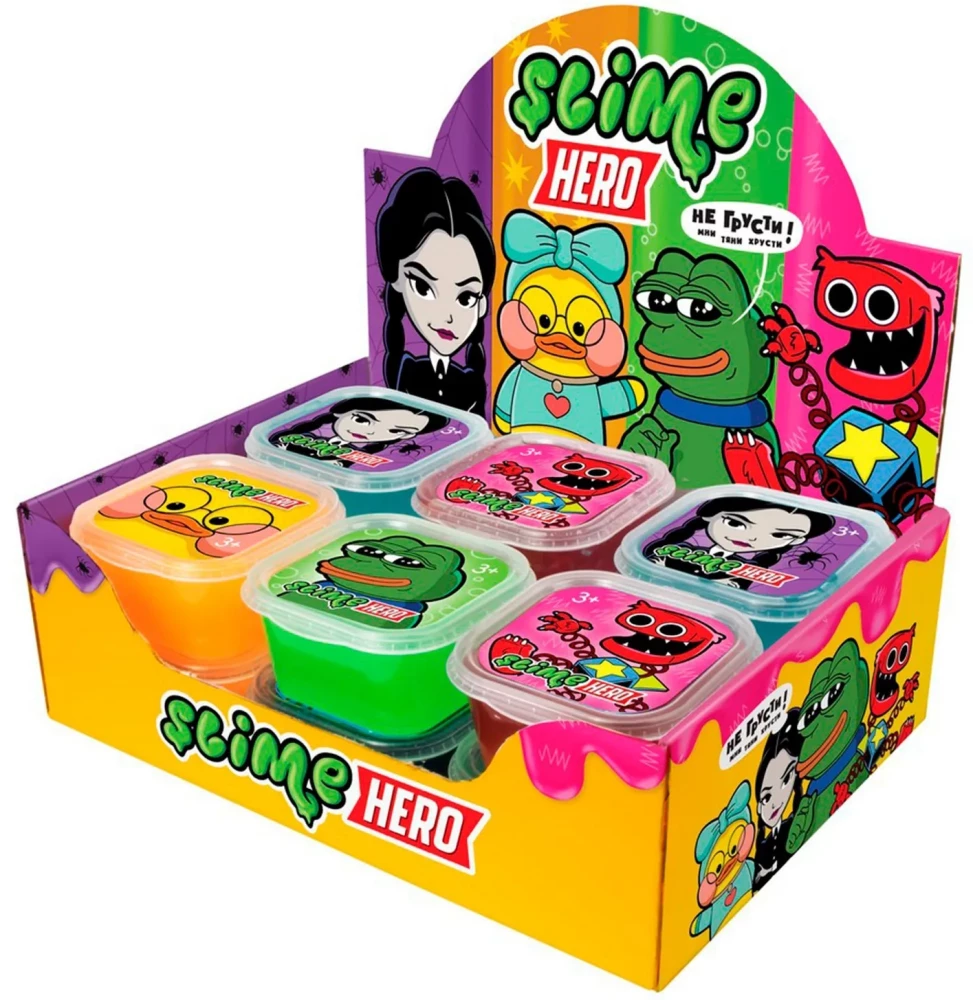 Show-box Slime. Slime Hero (12 sztuk w zestawie)