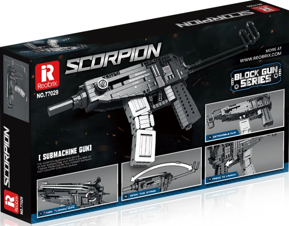 Конструктор. SCORPION. Submachine Gun (566 деталей)