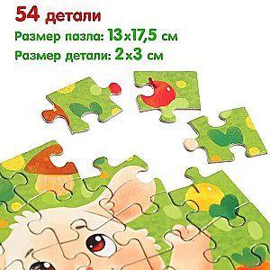 Króliczek Benny. Zestaw 3 w 1 (książka kartonowa, puzzle, zabawka)