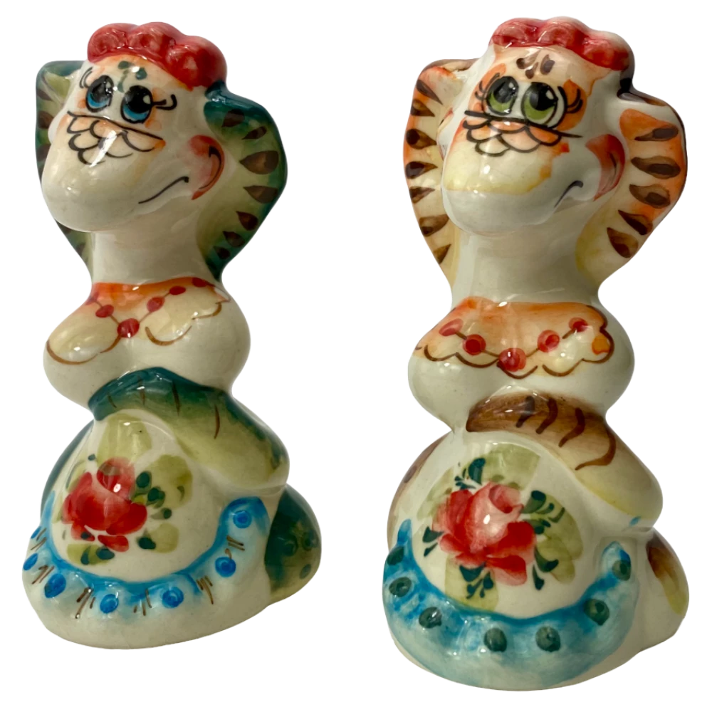 Figurka porcelanowa - Wąż - Lusia (11,5x6,5)