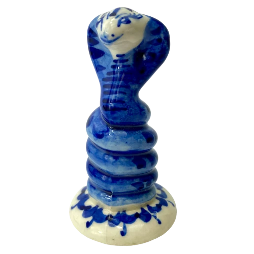 Figurka porcelanowa - Wąż - spirala (9x5)