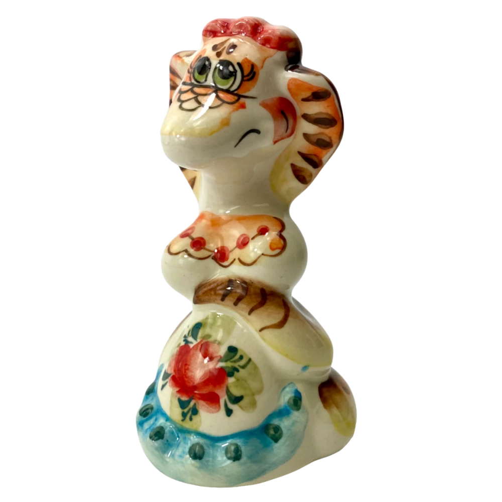 Figurka porcelanowa - Wąż - Lusia (11,5x6,5)