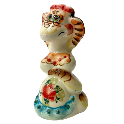 Figurka porcelanowa - Wąż - Lusia (11,5x6,5)