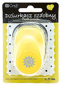 Dziurkacz kształtowy, 2,5 cm - Słonecznik