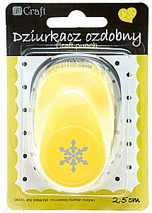 Dziurkacz ozdobny, 2,5 cm - Płatki śniegu