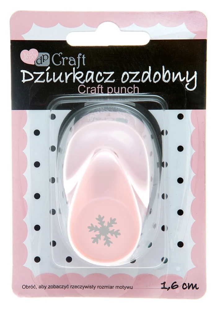 Dziurkacz ozdobny, 1,6 cm - Śnieżynka